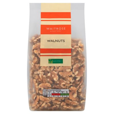 Waitrose walnut kernels 400g, imported from the UK