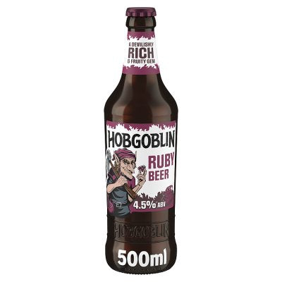 Hobgoblin Ruby Ale 500ml bottle (British brand)
