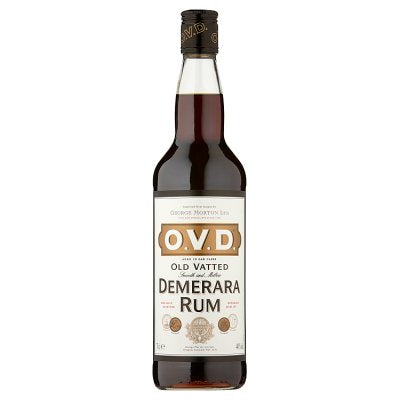 O.V.D. Demerara rum 70cl bottle (British brand)