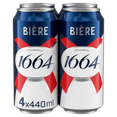 1664 Bière lager beer 4x440ml cans, imported from the UK