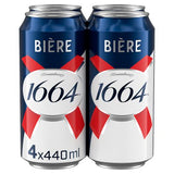 1664 Bière lager beer 4x440ml cans, imported from the UK