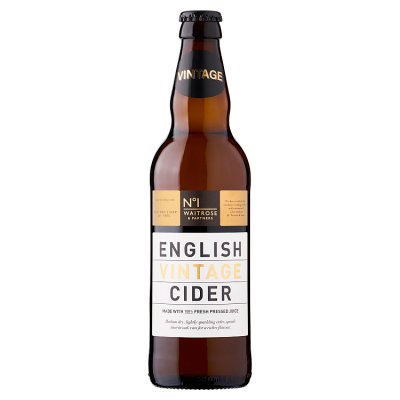 Waitrose No.1 vintage cider Herefordshire 500ml (British brand)