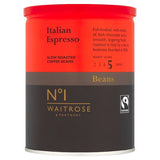 Waitrose No.1 Italian espresso coffee beans 250g (British brand)