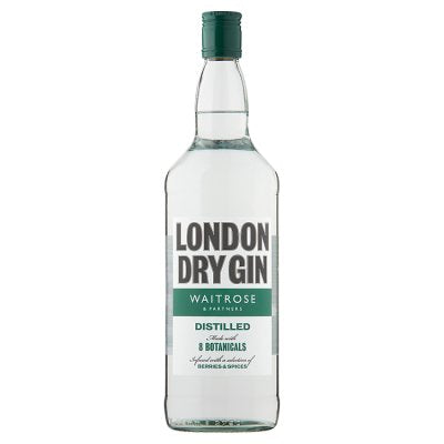 Waitrose London Dry Gin 1L bottle - British product