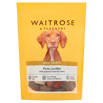 Waitrose Picnic Jumbles dog treats 150g, UK version
