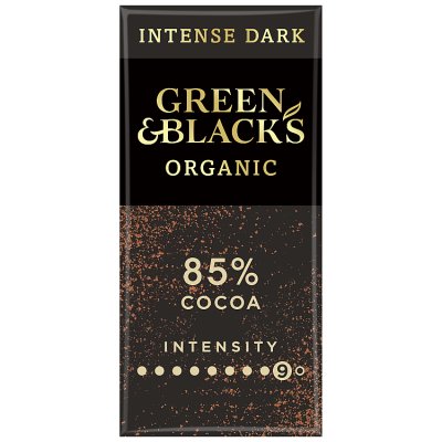 Green & Black's organic 85% dark chocolate bar 90g (British brand)