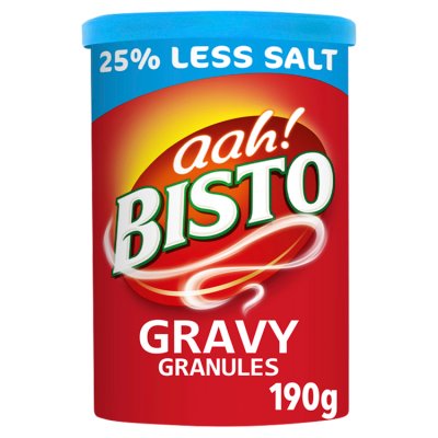 Bisto reduced salt gravy granules 190g - British product