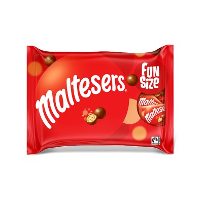 Maltesers chocolate fun size bags multipack 214.5g, imported from the UK
