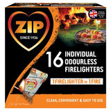 Zip Wrapped firelighters 16s, imported from the UK