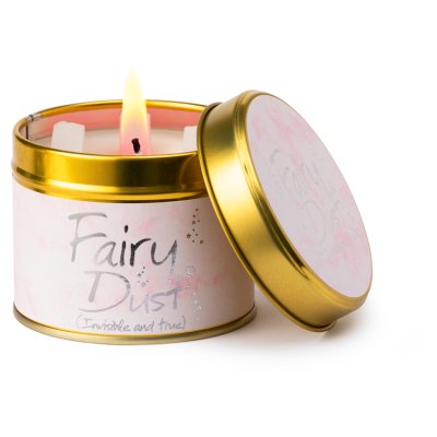 Lily-Flame Fairy Dust scented candle tin, UK version