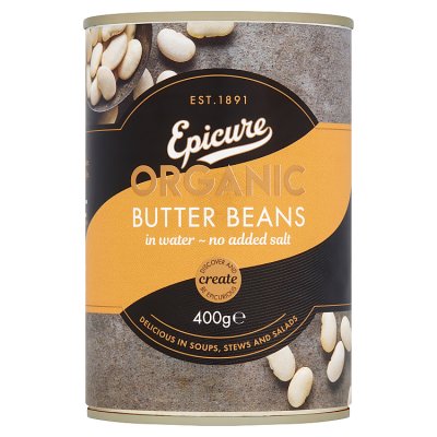 Epicure butter beans in water 400g (British brand)