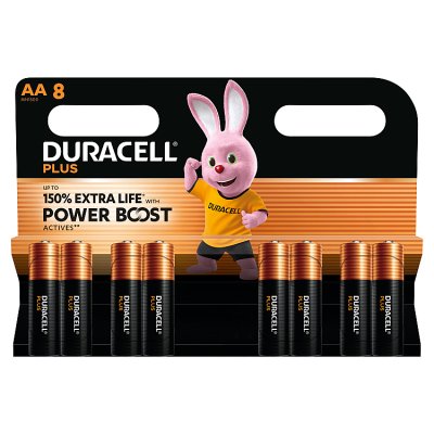 Duracell Plus Power Boost AA batteries 8 pack, UK version