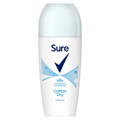 Sure Cotton Dry roll-on deodorant 50ml, UK version