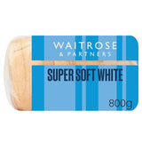 Waitrose Super Soft White Bread medium sliced 800g, UK version