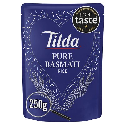 Tilda Pure Basmati microwave rice 250g - British product