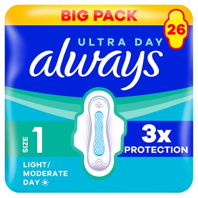 Always Ultra sanitary pads Size 1 Wings 26 - British product