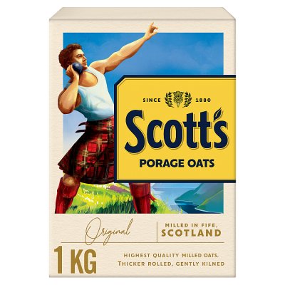 Scott's Porage Original porridge oats 1kg, imported from the UK