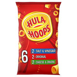 Hula Hoops variety multipack crisps 6x24g, UK version