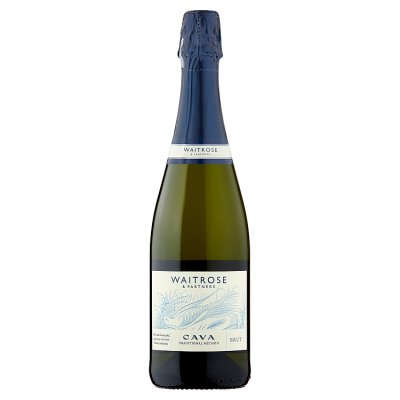 Waitrose Blueprint Cava Brut sparkling wine 75cl - British product