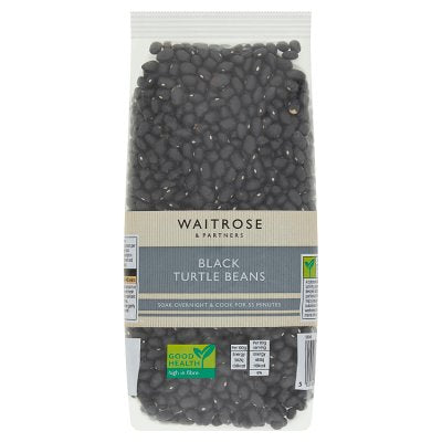 Waitrose black turtle beans 500g dried (British brand)