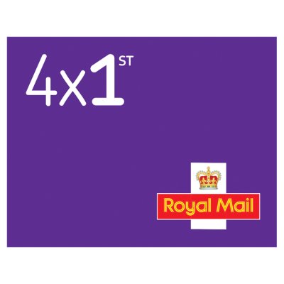 1st Class postage stamps, pack of 4 (British brand)