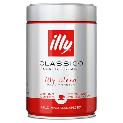 illy Classico Espresso ground coffee 250g (British brand)