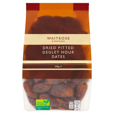 Waitrose dried pitted Deglet Nour dates 500g (British brand)