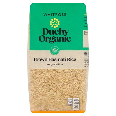 Duchy Organic brown basmati rice 1kg pack, UK version