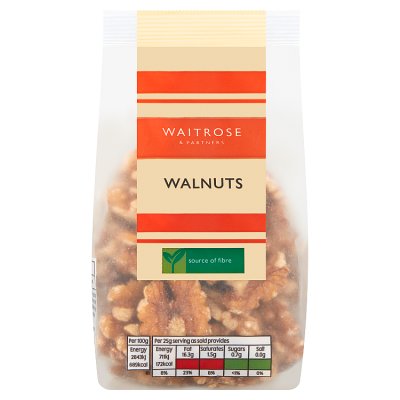 Waitrose walnut kernels 150g, imported from the UK