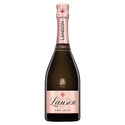 Lanson Le Rosé Creation rosé champagne 75cl, imported from the UK