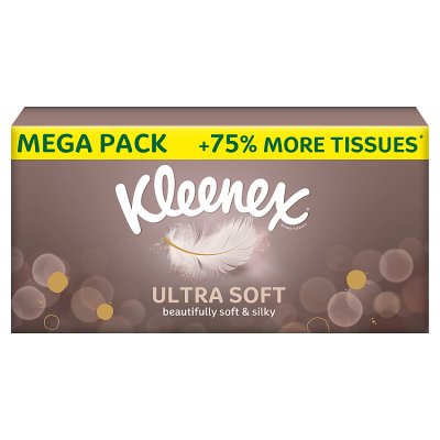 Kleenex Ultra Soft Mega Box tissues 112 sheet - British product