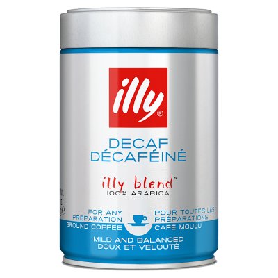 illy decaffeinated ground coffee 250g (British brand)