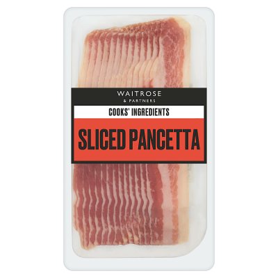 Cooks' Ingredients sliced pancetta 95g (British brand)