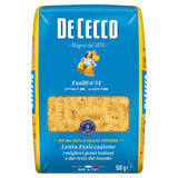 De Cecco fusilli pasta 500g imported from Italy, UK version
