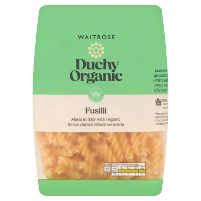 Duchy Organic fusilli pasta 500g, imported from the UK