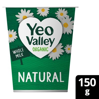 Yeo Valley Bio Live organic natural yogurt 150g, imported from the UK