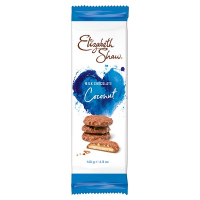 Elizabeth Shaw milk chocolate coconut biscuits 140g (British brand)