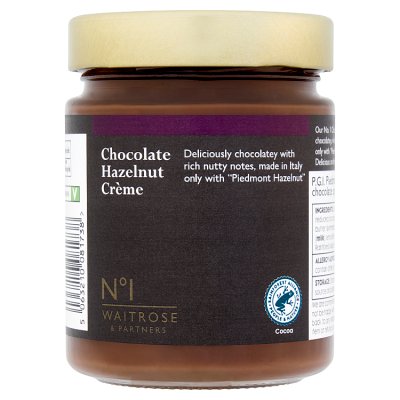 Waitrose No.1 chocolate hazelnut spread 330g (British brand)