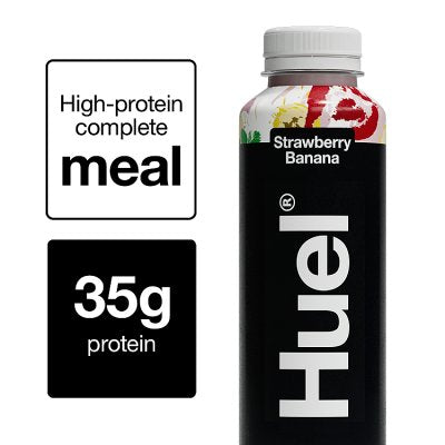 Huel Black Edition strawberry banana meal shake 500ml (British brand)