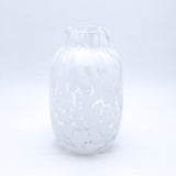Curate Confetti white tall glass vase, one per pack (British brand)