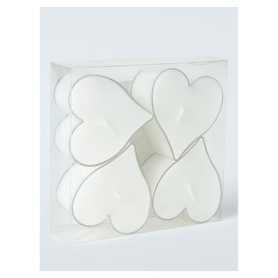John Lewis heart tealight candles set of 4, imported from the UK