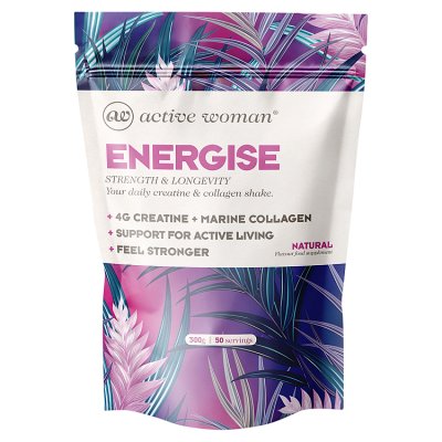 Bio-Synergy Active Woman Energise creatine collagen supplement 300g, UK version