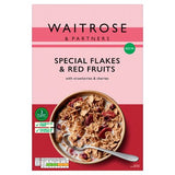 Waitrose Special Flakes red fruits cereal 375g (British brand)