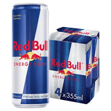 Red Bull energy drink 4x355ml (British brand)