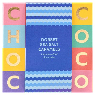 Chococo Dorset Sea Salt Caramels 90g, imported from the UK