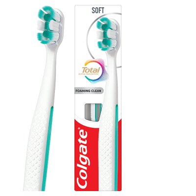 Colgate Total Foaming Clean soft manual toothbrush 1 count, UK version