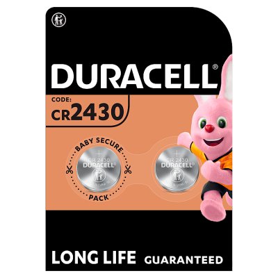 Duracell lithium 2430 battery two pack, UK version