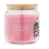 Wax Lyrical Flower Market candle medium jar 335g, imported from the UK