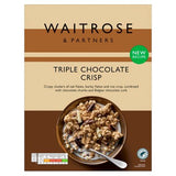 Waitrose triple chocolate crisp cereal 500g - British product