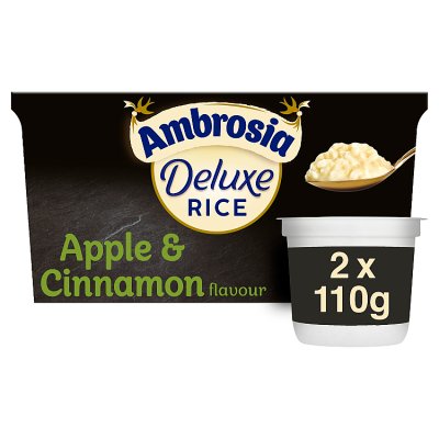 Ambrosia rice pudding apple & cinnamon 2x110g - British product